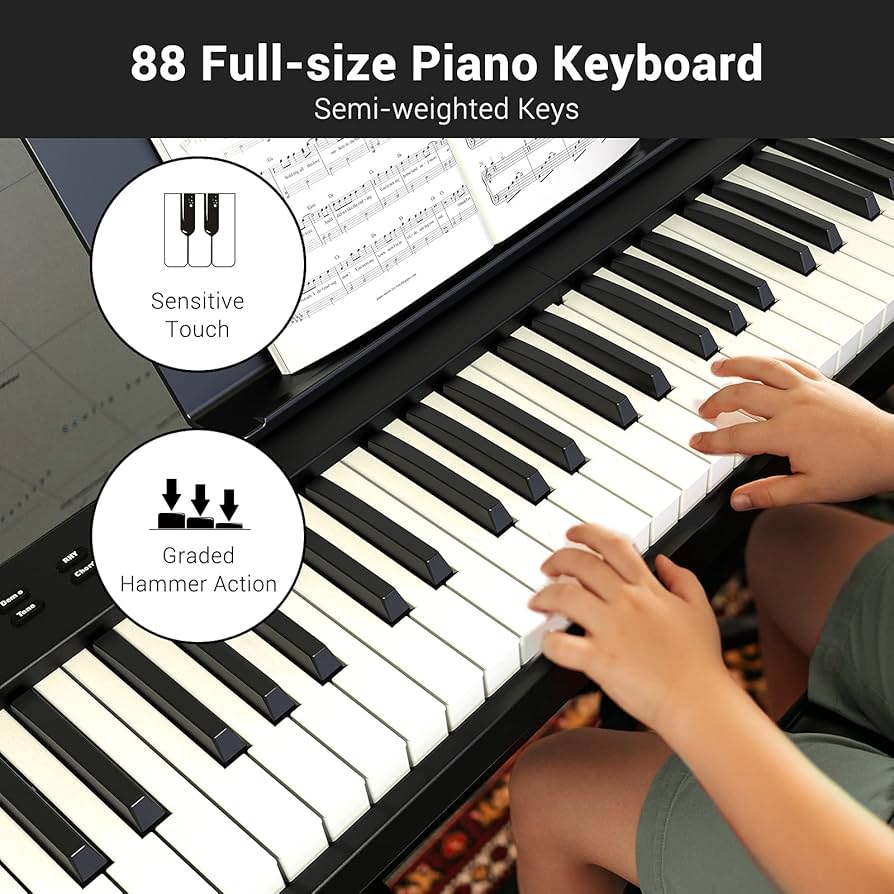 ingbelle 折りたたみ 電子ピアノ 88鍵 サスティンペダル付き Amazon | Ingbelle 電子ピアノ 88鍵盤 midiキーボード ピアノ